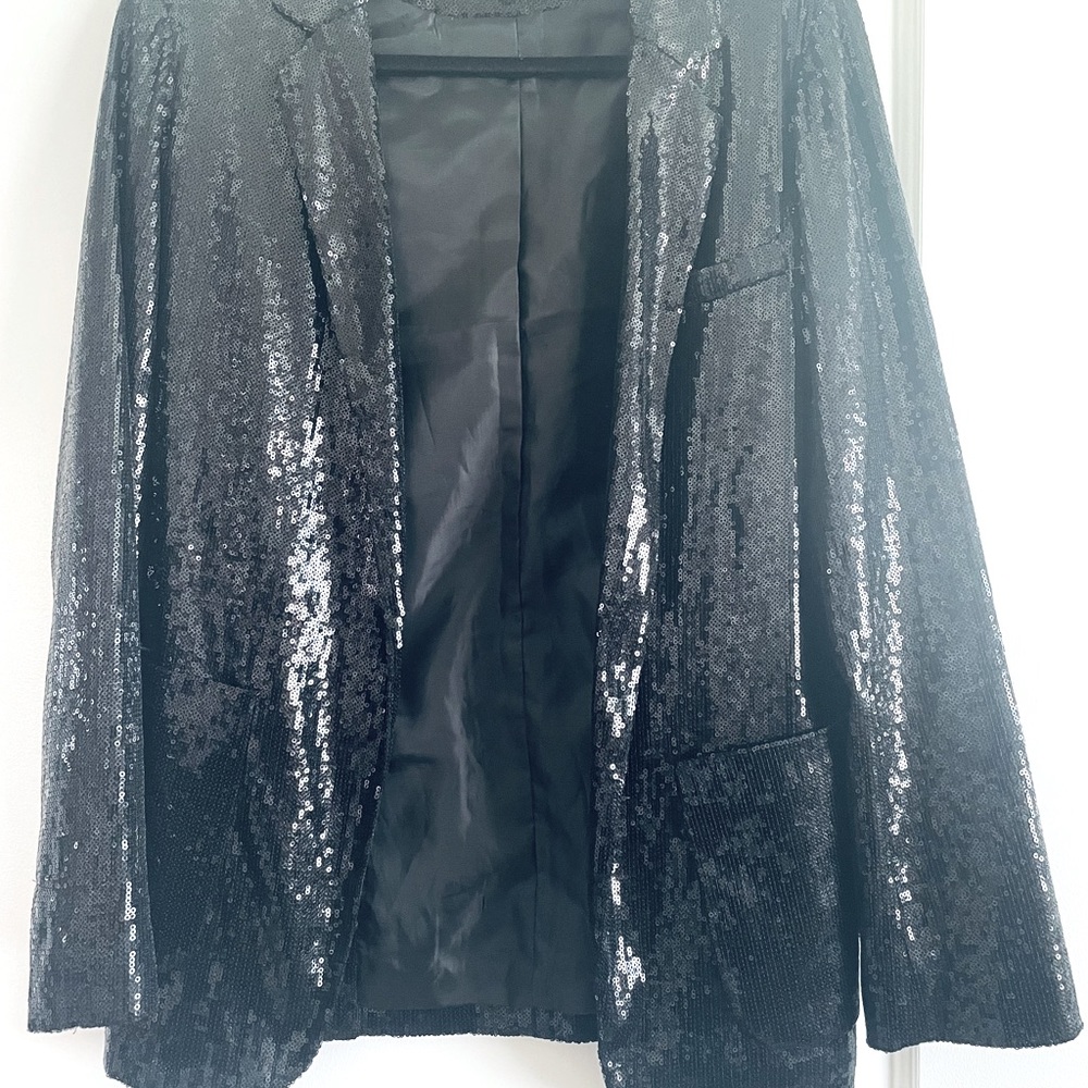 Literature Noir Sequin Blazer